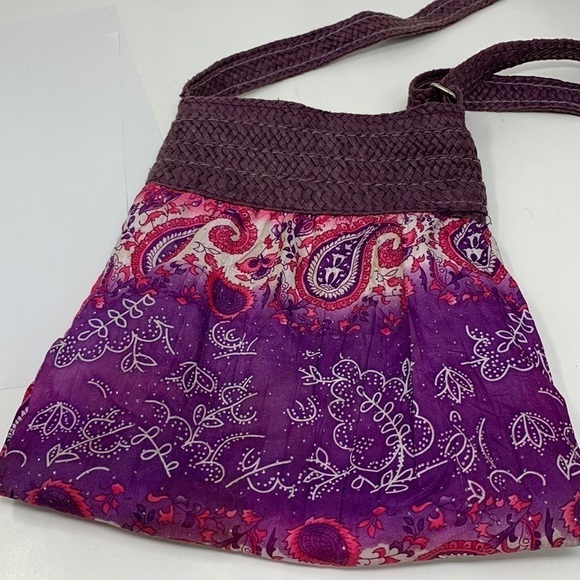 Pink bohemian style bag small bag - Picture 1 of 7